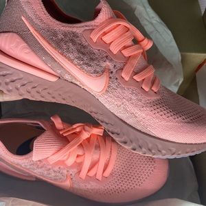 Pink Nike Epic React Flyknit 2 Sneakers -Women’s 8